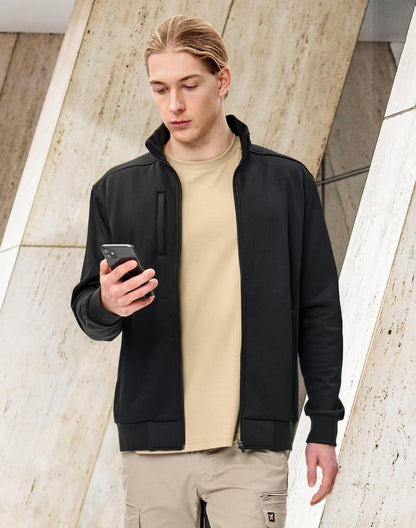 JK57 - JACQUARD FLEECE BOMBER JACKET - JK57