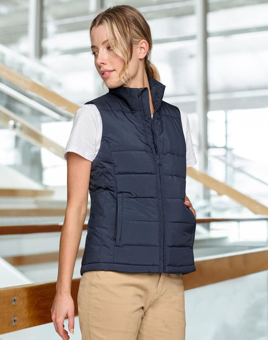 JK62 SUSTAINABLE INSULATED PUFFER VEST (3D CUT) Ladie's - JK62