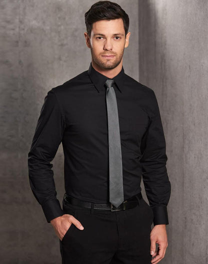 M7020L Men's Cotton/Poly Stretch Long Sleeve Shirt - M7020L
