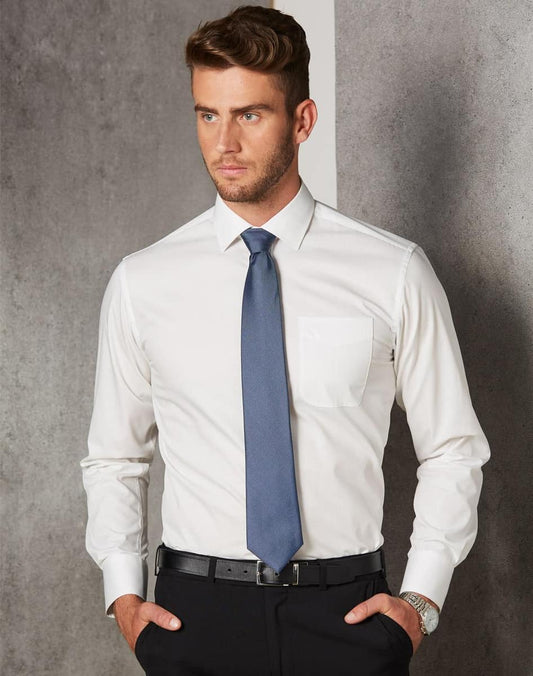 M7110L BARKLEY MENS TAPED SEAM LONG SLEEVE SHIRT - M7110L