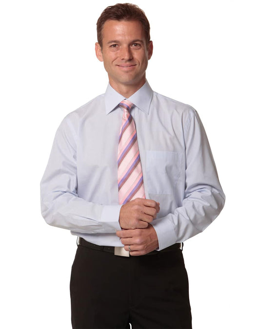 M7360L Men's Mini Check Long Sleeve Shirt - M7360L