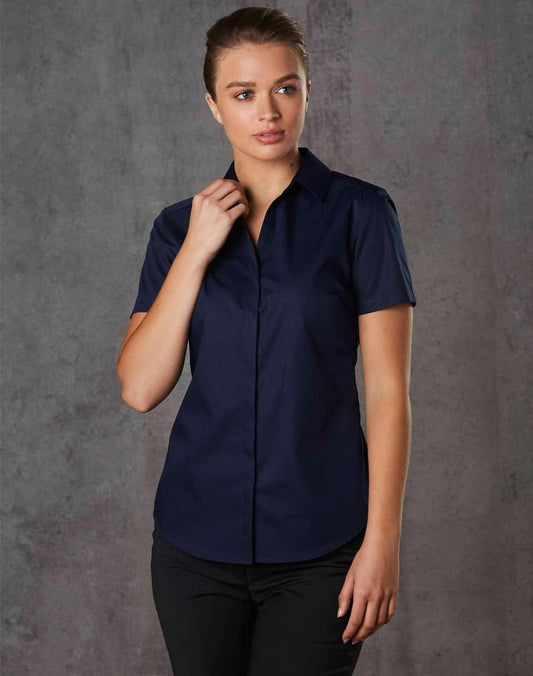 M8110S BARKLEY LADIES TAPED SEAM SHORT SLEEVE SHIRT - M8110S