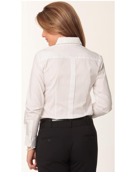 M8192 Women's Stretch Tuck Front Long Sleeve Shirt - M8192