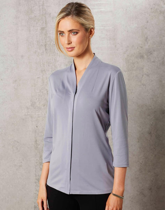 M8830 LADIES 3/4 SLEEVE STRETCH KNIT TOP ISABEL - M8830