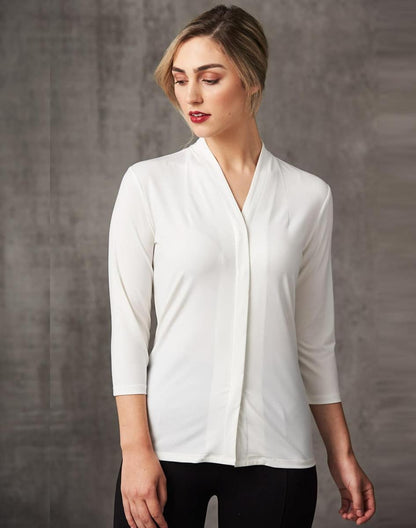M8830 LADIES 3/4 SLEEVE STRETCH KNIT TOP ISABEL - M8830