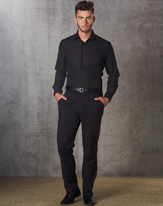 M9340 Men's Poly/Viscose Flexi Waist Stretch Pants - M9340