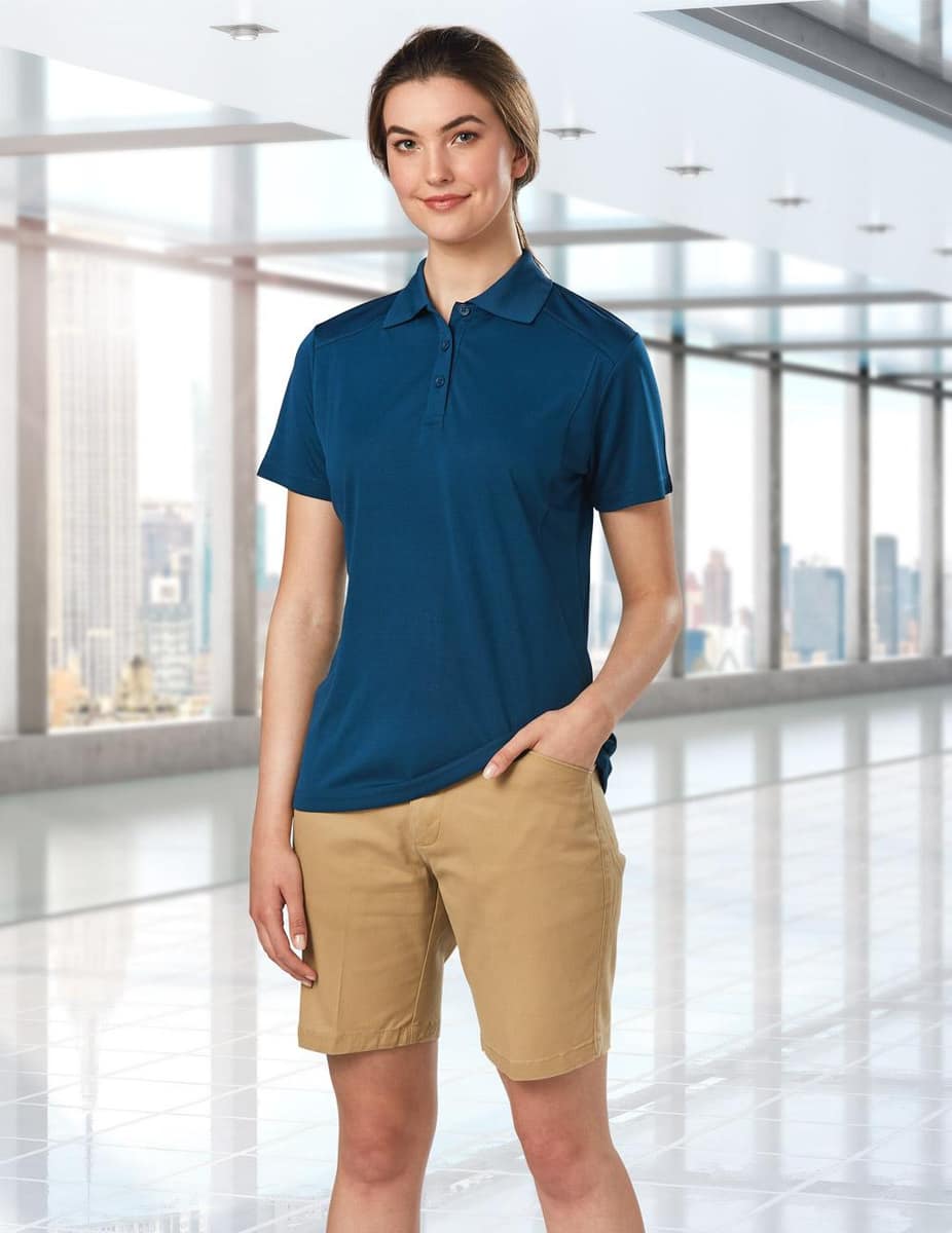 M9391 LADIES STRETCH SLIMFIT BOSTON CHINO SHORTS - M9391