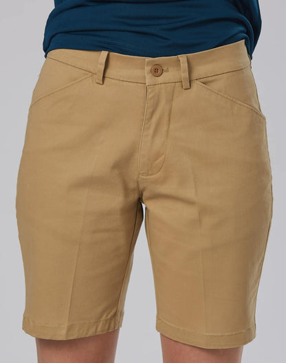 M9391 LADIES STRETCH SLIMFIT BOSTON CHINO SHORTS - M9391