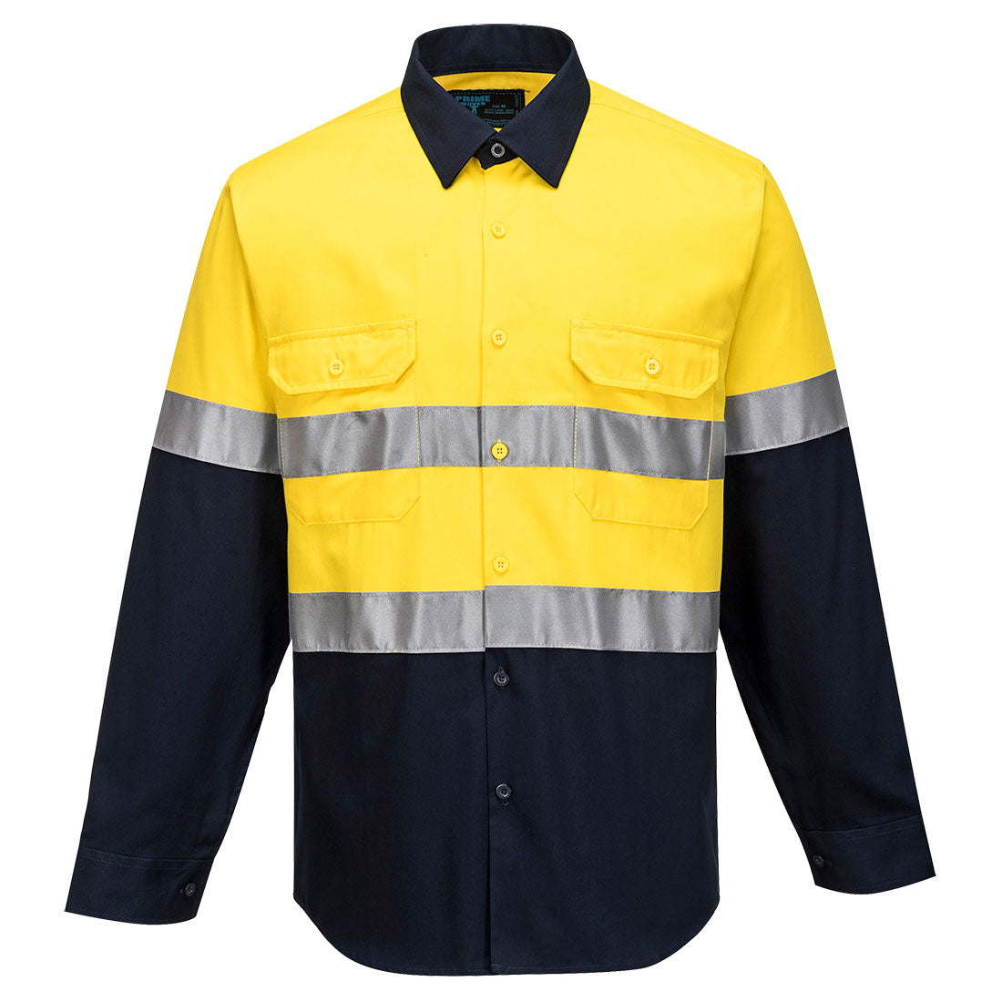 MA101 Hobart Hi-Vis Contrast Shirt L/S