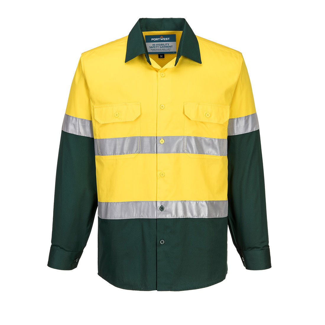 MA801 Hobart Hi-Vis Lightweight Contrast Shirt L/S