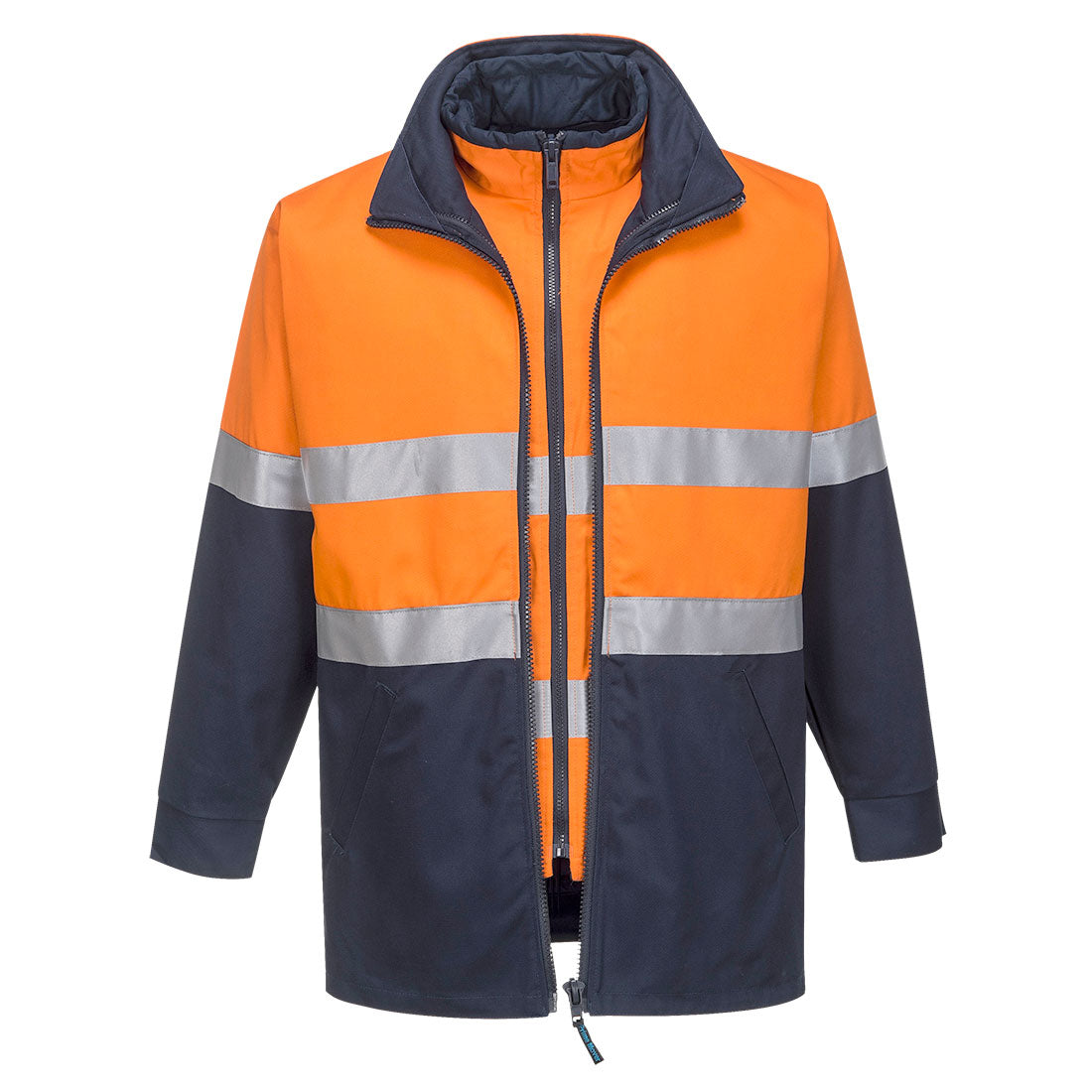 MJ777 Hume Hi-Vis 4-in-1 Contrast Work Jacket