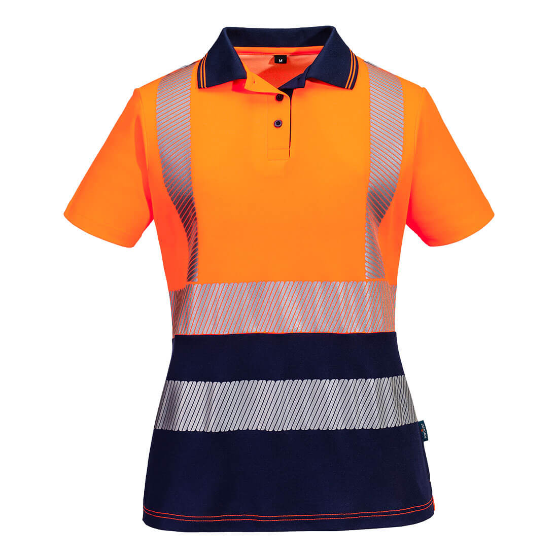 ML210 Hi-Vis Womens Cotton Comfort Contrast Polo Shirt S/S