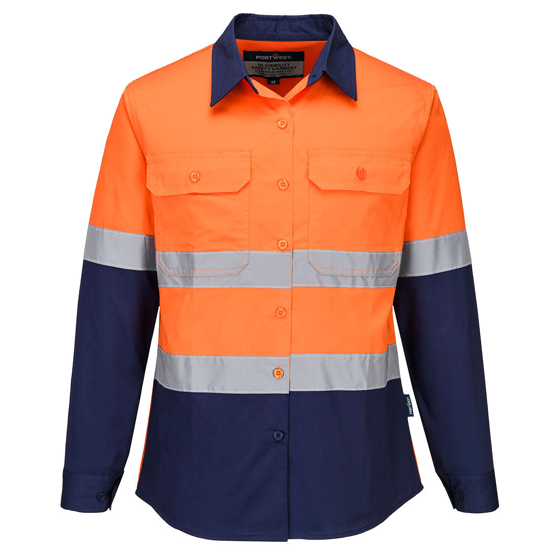 ML803 Hi-Vis Women's Lightweight Contrast Shirt L/S