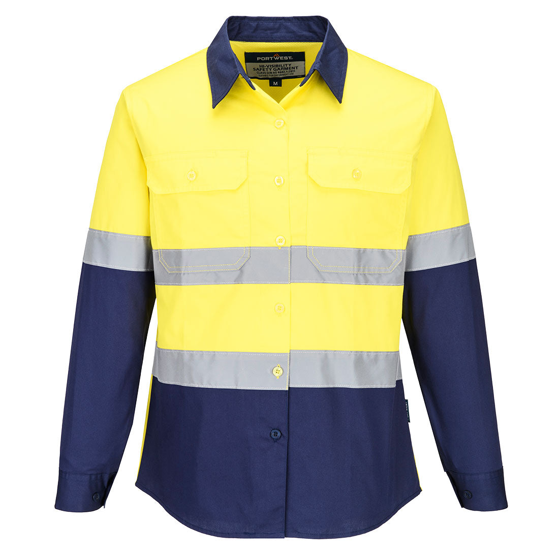 ML803 Hi-Vis Women's Lightweight Contrast Shirt L/S