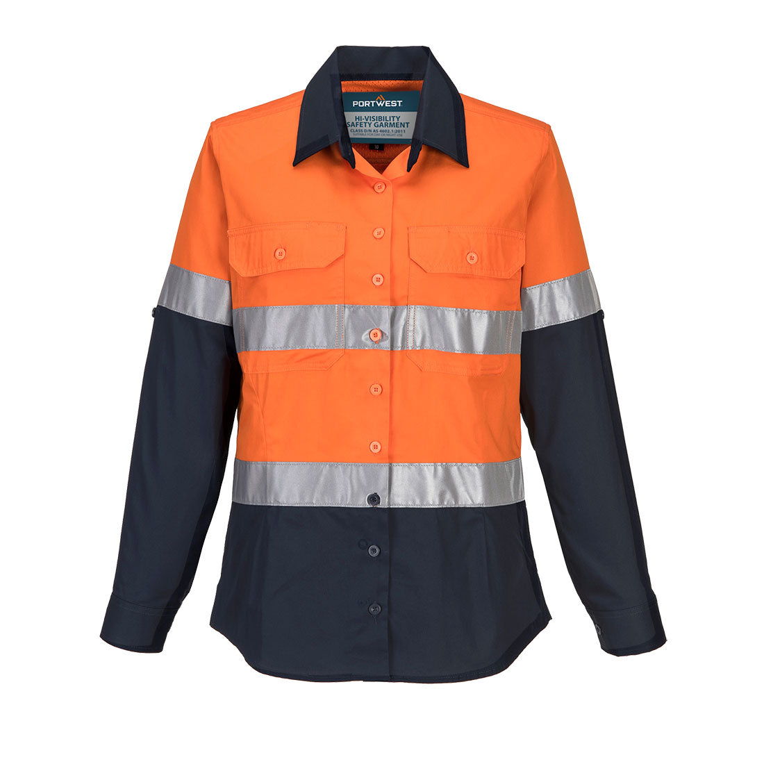 ML808 Hi-Vis Women's Lightweight Contrast Shirt L/S