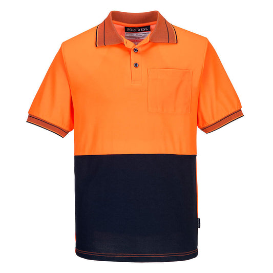 MP210 Hi-Vis Cotton Comfort Contrast Class D Polo Shirt S/S