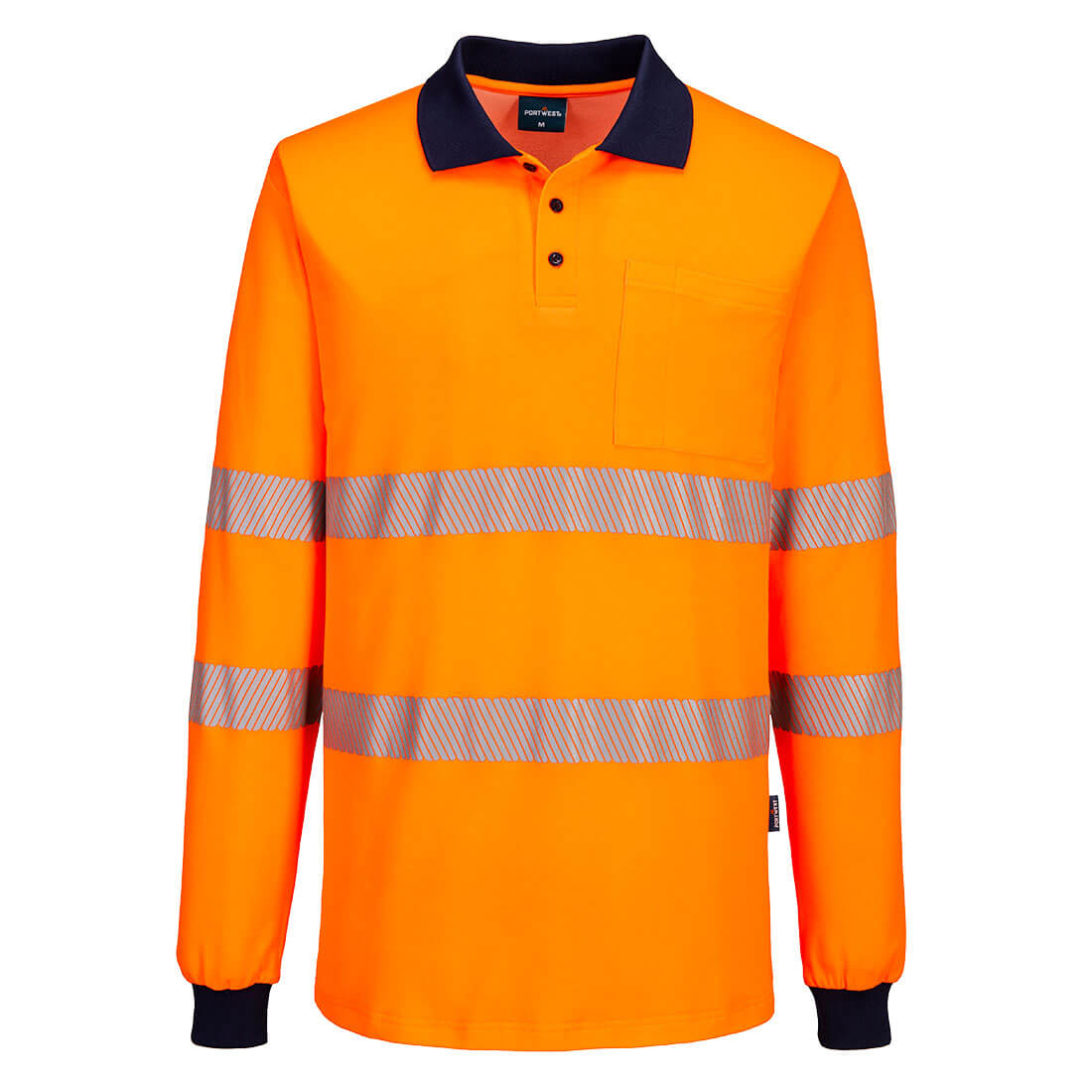 MP614 Hi-Vis Cotton Comfort Polo Shirt L/S