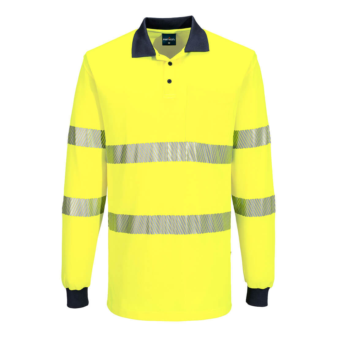 MP614 Hi-Vis Cotton Comfort Polo Shirt L/S
