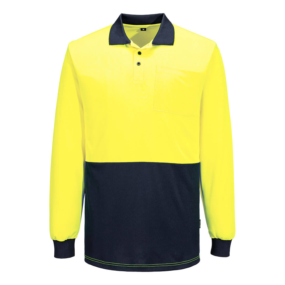 MP615 Hi-Vis Contrast Class D Polo Shirt L/S