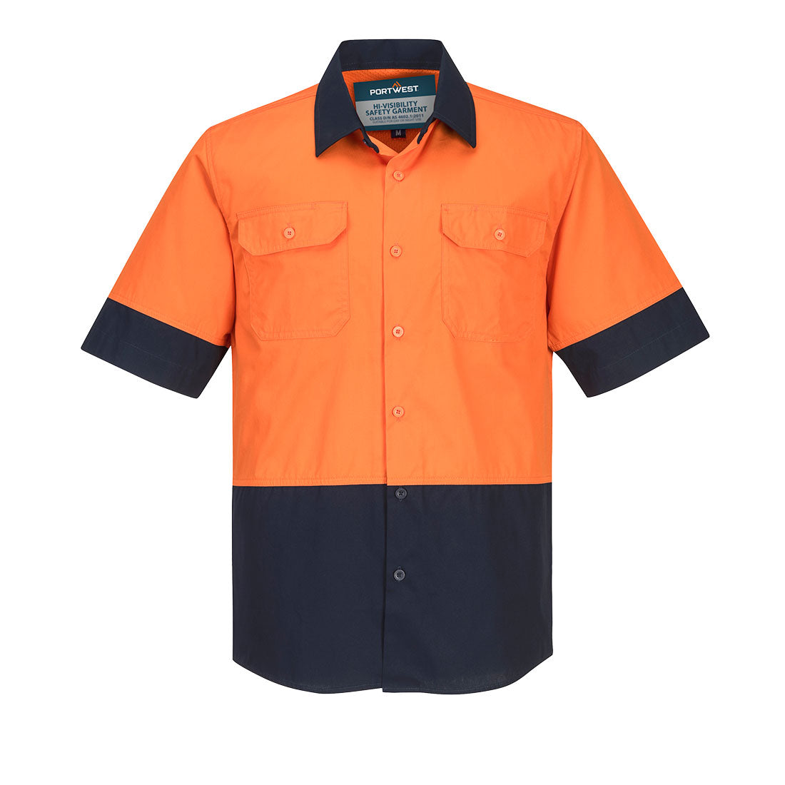 MS802 Canberra Hi-Vis Lightweight Contrast Class D Shirt S/S