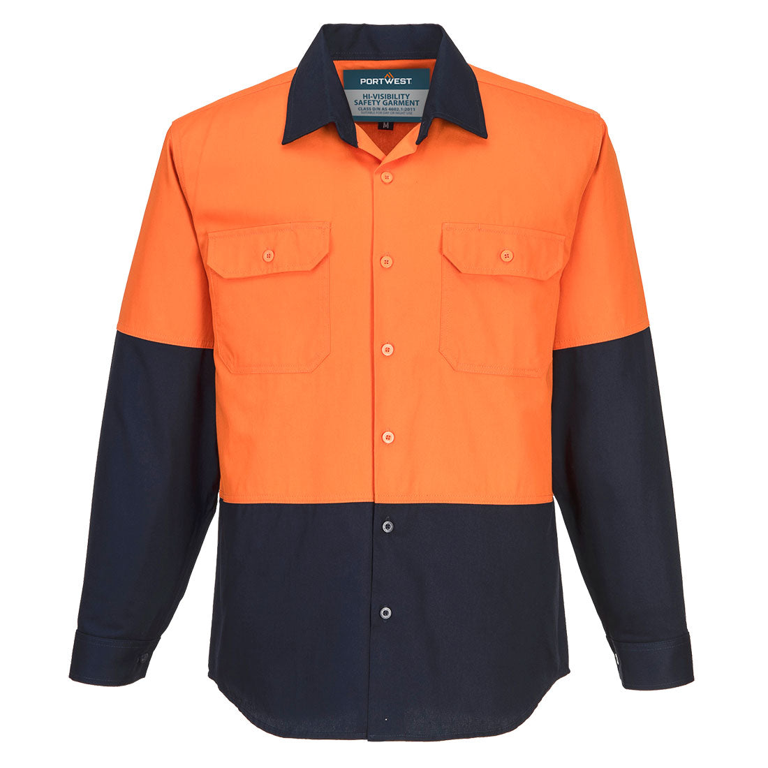 MS901 Canberra Hi-Vis Contrast Class D Shirt L/S