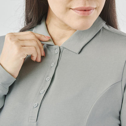 Women's Nevada L/S Micro Pique Polo — image 4