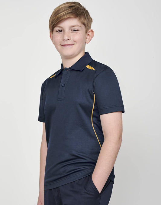 PS93K KIDS SUSTAINABLE POLY/COTTON CONTRAST SS POLO - PS93K
