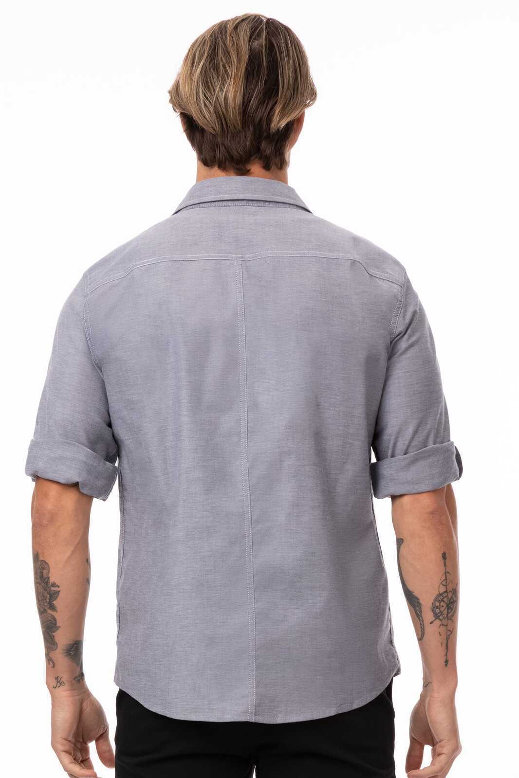 Modern Oxford Men's Classic Shirt- Blue