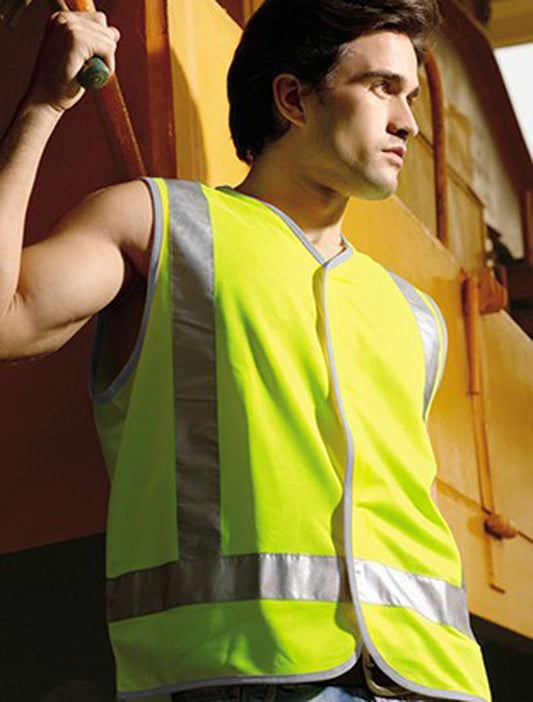 Unisex Adults Hi-Vis Vest With Reflective Tape (SJ0322)