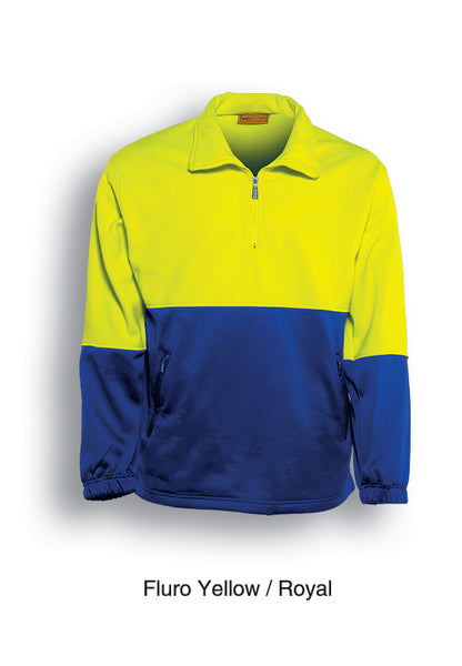 Unisex Adults Hi-Vis 1/2 Zip Fleece (SJ0411)