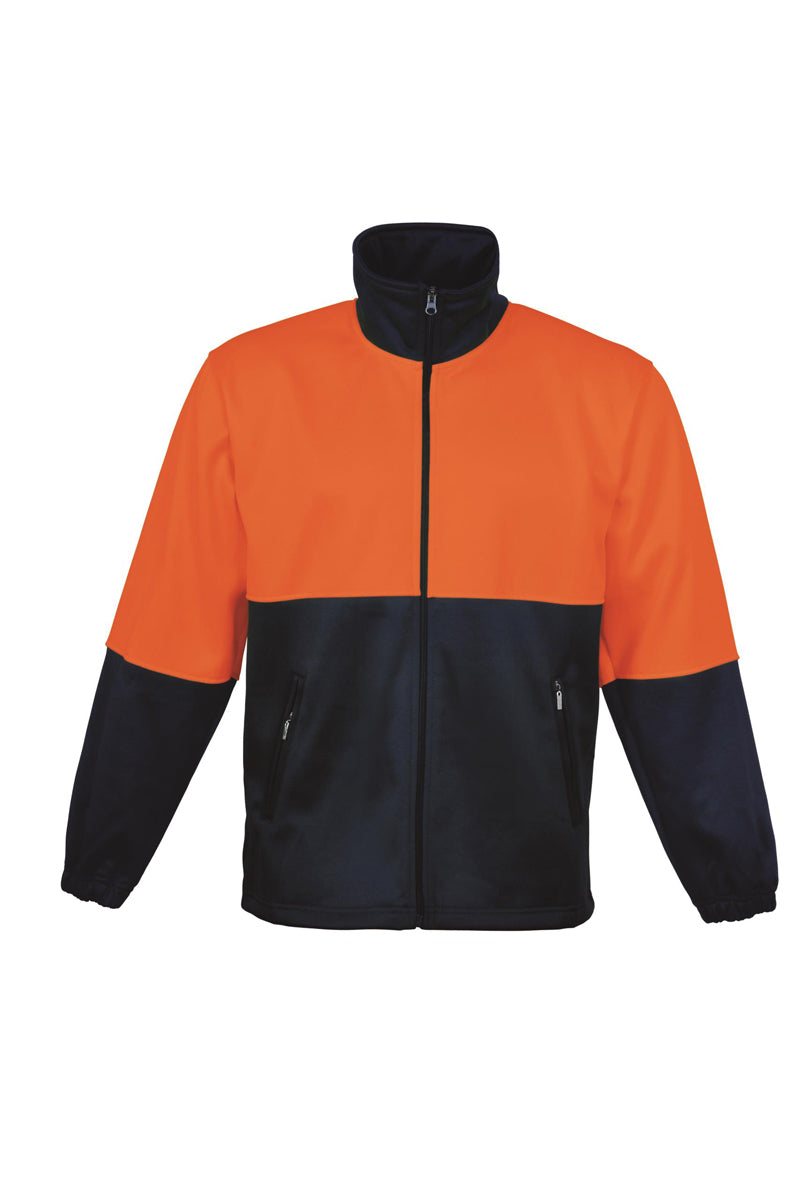 Unisex Adults Hi-Vis Full Zip Fleece (SJ1237)