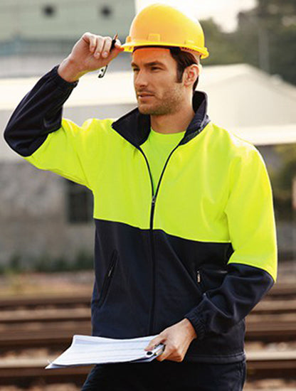 Unisex Adults Hi-Vis Full Zip Fleece (SJ1237)