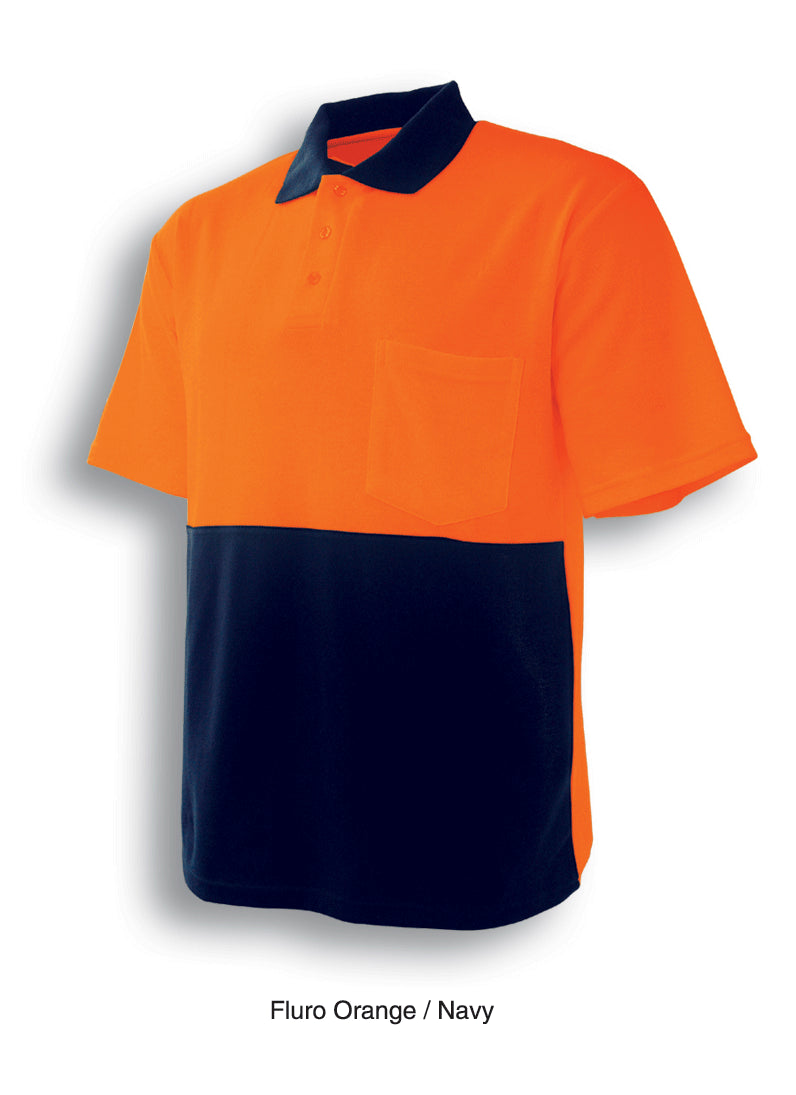 Unisex Adults Hi-Vis Poly/Cotton Polo S/S (SP0359)