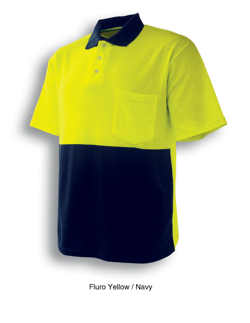 Unisex Adults Hi-Vis Poly/Cotton Polo S/S (SP0359)
