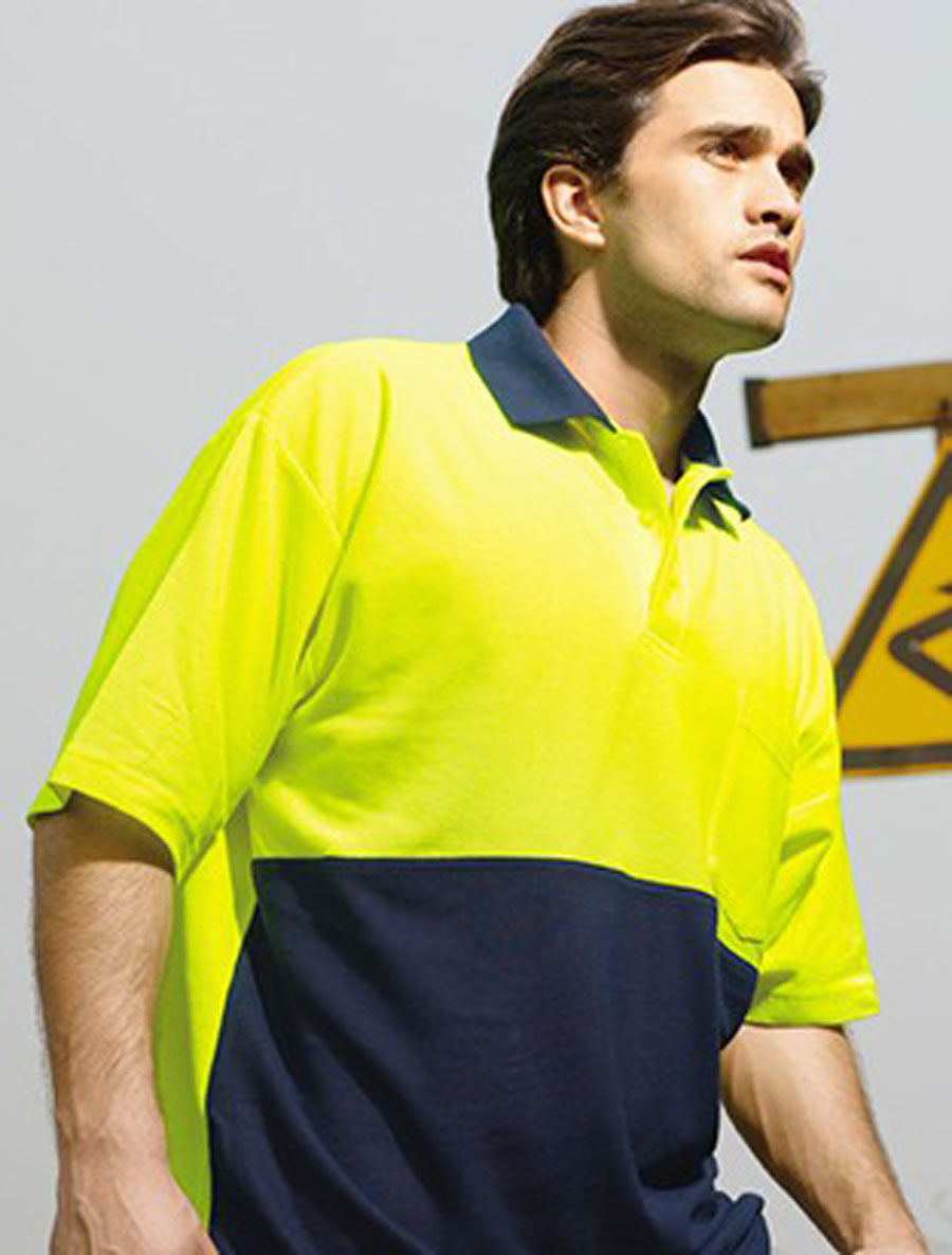 Unisex Adults Hi-Vis Poly/Cotton Polo S/S (SP0359)