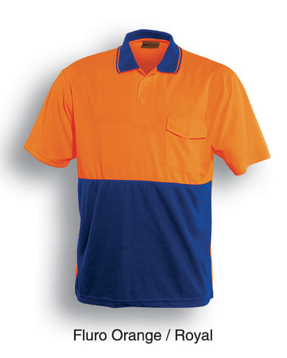 Unisex Adults Hi-Vis Safety Polo - Short Sleeve (SP0427)