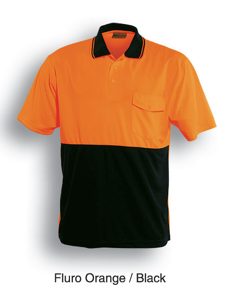 Unisex Adults Hi-Vis Safety Polo - Short Sleeve (SP0427)