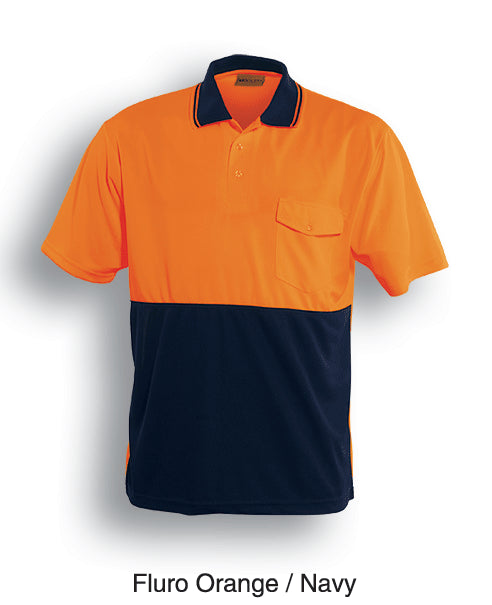 Unisex Adults Hi-Vis Safety Polo - Short Sleeve (SP0427)