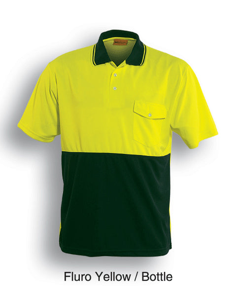 Unisex Adults Hi-Vis Safety Polo - Short Sleeve (SP0427)