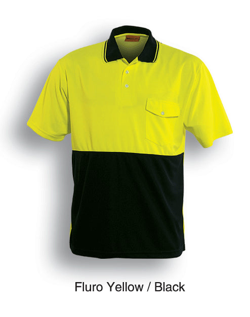 Unisex Adults Hi-Vis Safety Polo - Short Sleeve (SP0427)