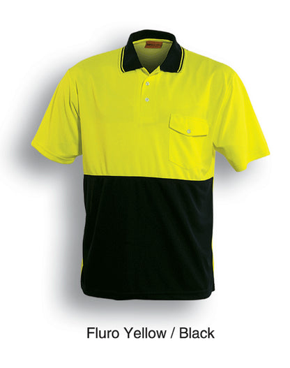 Unisex Adults Hi-Vis Safety Polo - Short Sleeve (SP0427)