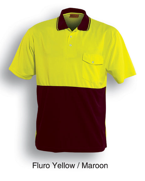 Unisex Adults Hi-Vis Safety Polo - Short Sleeve (SP0427)