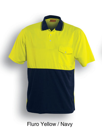 Unisex Adults Hi-Vis Safety Polo - Short Sleeve (SP0427)
