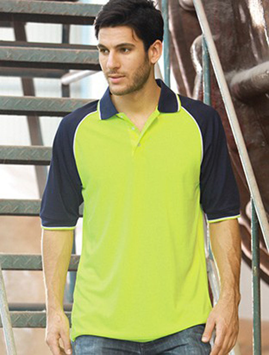 Unisex Adults Hi-Vis Raglan Sleeve Polo (SP0543)