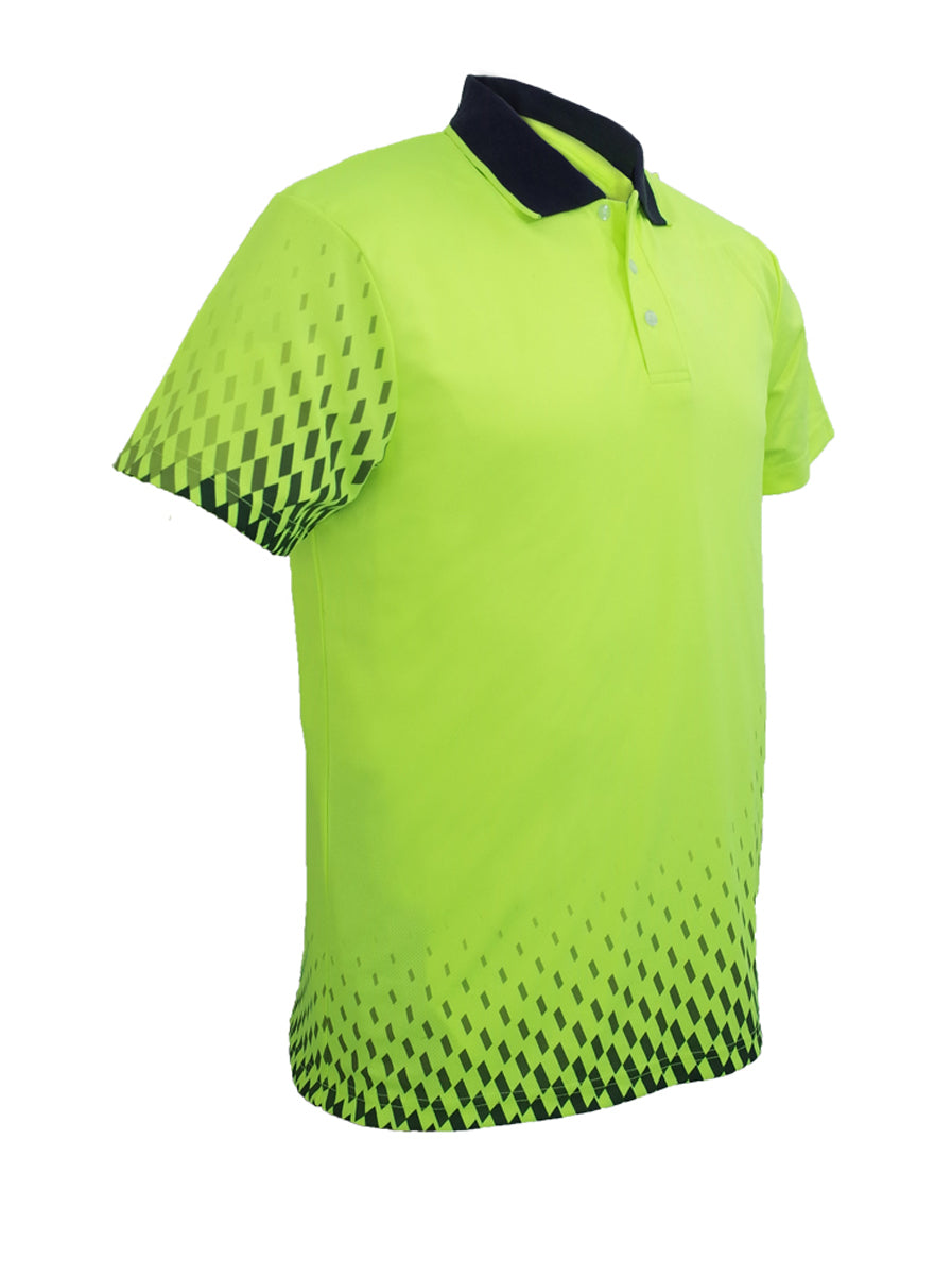 Unisex Adults Hi-Vis Gradient Polo (SP0703)