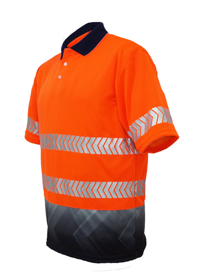 Unisex Adults Hi-Vis S/S Sublimated Reflective Polo (SP0723)