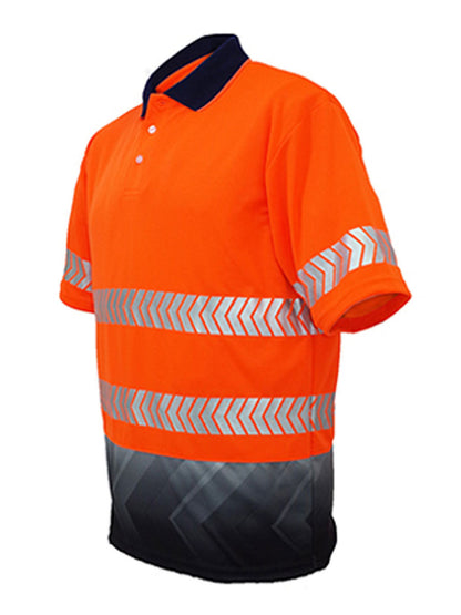 Unisex Adults Hi-Vis S/S Sublimated Reflective Polo (SP0723)