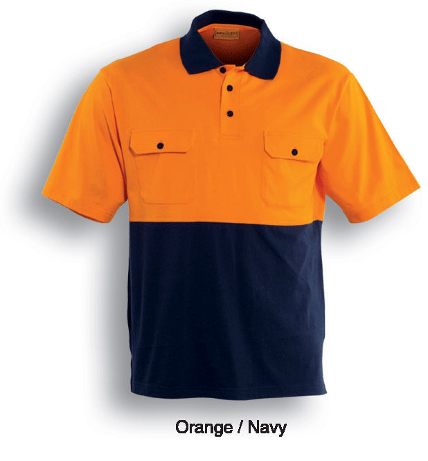 Unisex Adults Hi-Vis Cotton Jersey Polo S/S (SP1010)