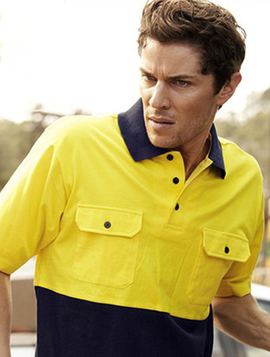 Unisex Adults Hi-Vis Cotton Jersey Polo S/S (SP1010)