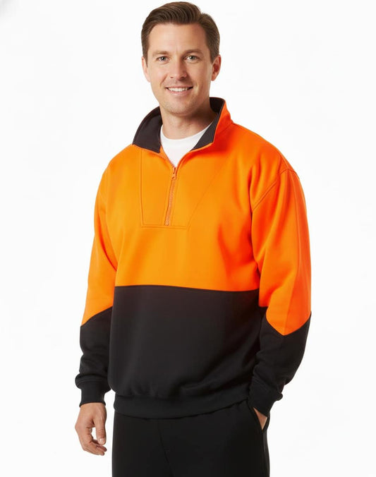 SW13A HI-VIS LONG SLEEVE FLEECE SWEAT - SW13A
